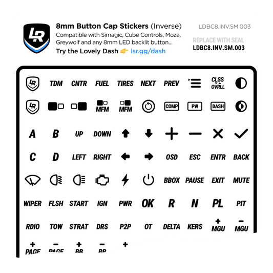 8mm Inverse Button Cap Stickers