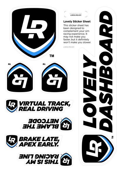 Lovely Sim Racing Logo Stickers