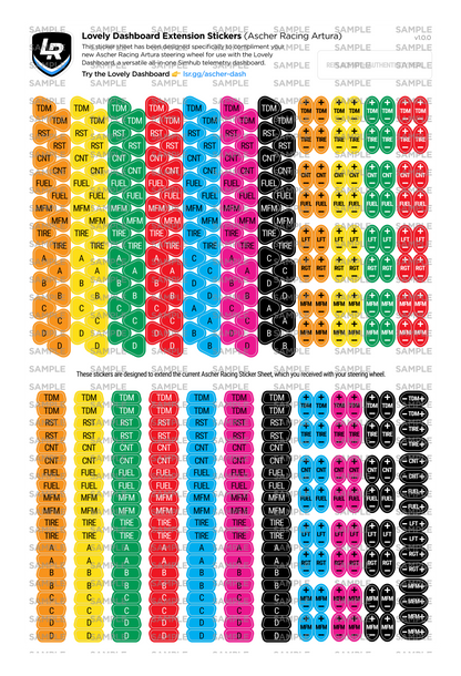 Extension Stickers (Ascher Racing Artura) – Lovely Sim Racing