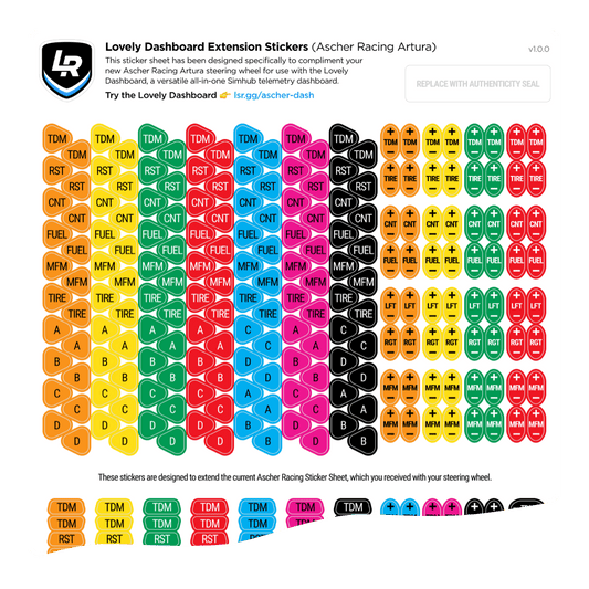 Extension Stickers (Ascher Racing Artura)