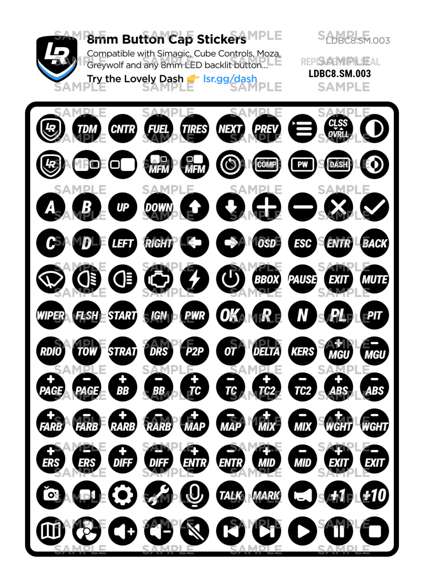 8mm Button Cap Stickers (2025)