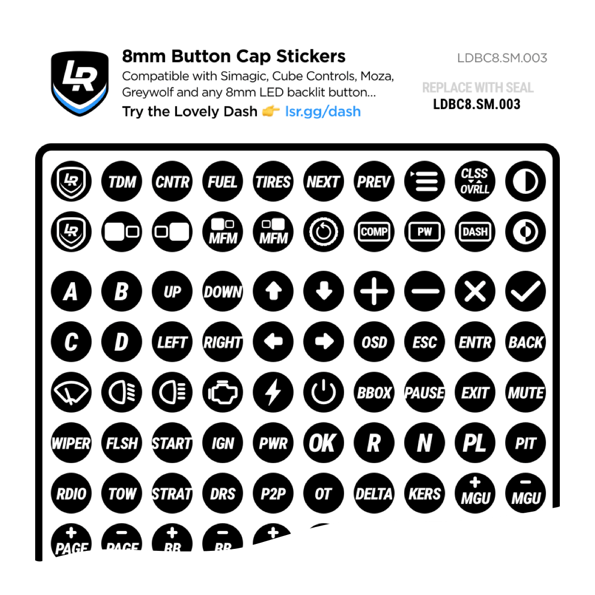 8mm Button Cap Stickers (2025)