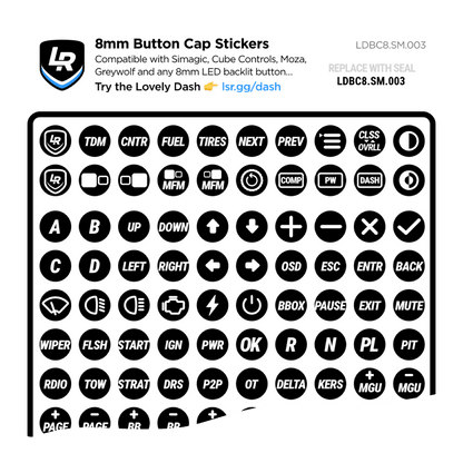 8mm Button Cap Stickers (2025)