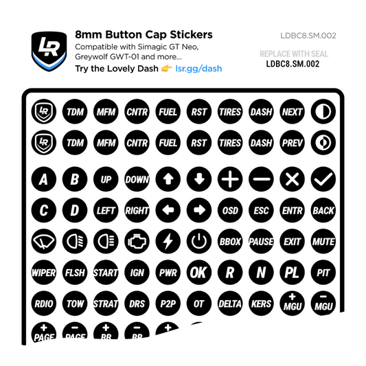 8mm Button Cap Stickers