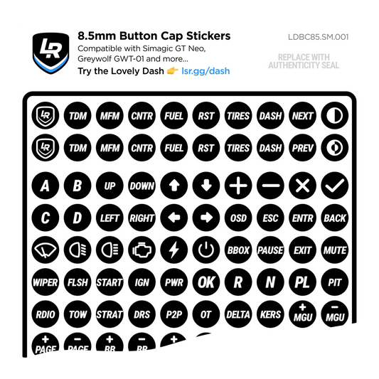 8.5mm Button Cap Stickers