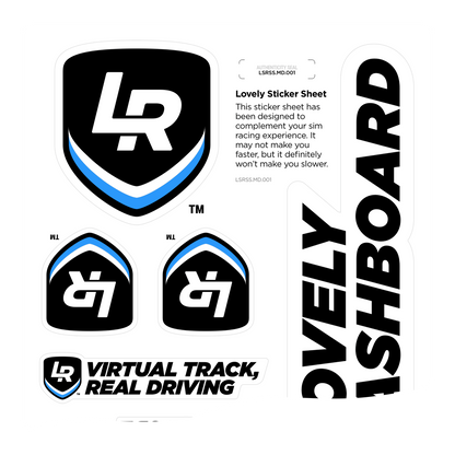 Lovely Sim Racing Logo Stickers